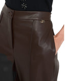 Pantaloni donna in tessuto spalmato