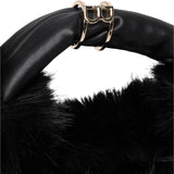 Borsa donna hobo in faux fur