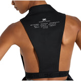 Gilet donna in lana con stampa lettering