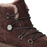 Stivaletti donna alla caviglia in suede con interno effetto pelliccia
