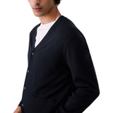Cardigan uomo in pura lana