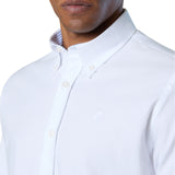 Camicia uomo in cotone Oxford con logo ricamato