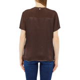 T-shirt donna in viscosa a maniche corte