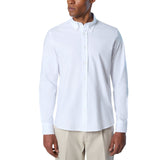 Camicia uomo in cotone Oxford con logo ricamato