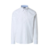 Camicia uomo in cotone Oxford con logo ricamato