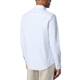 Camicia uomo in cotone Oxford con logo ricamato