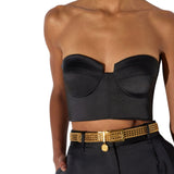 Top donna in raso stretch