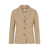 Blazer donna in tessuto mélange