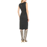 Abito donna gessato con pizzo