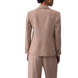 Blazer donna in tessuto mélange