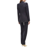 Giacca donna slim doppiopetto in misto lana