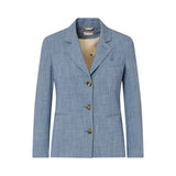 Blazer donna in tessuto mélange