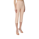 Pantaloni donna in crêpe leggero e raso