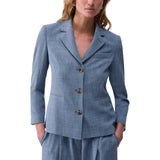 Blazer donna in tessuto mélange