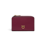 Portafoglio donna mini in pelle con Love Birds