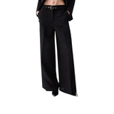 Pantaloni donna wide-leg con cintura