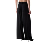 Pantaloni donna wide-leg con cintura