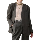 Giacca donna in tweed con cintura