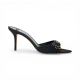 Mules donna in pelle con cinturini