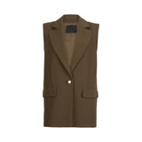 Gilet donna con spalline imbottite