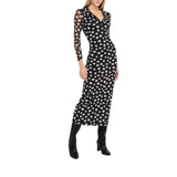 Abito donna lungo a pois