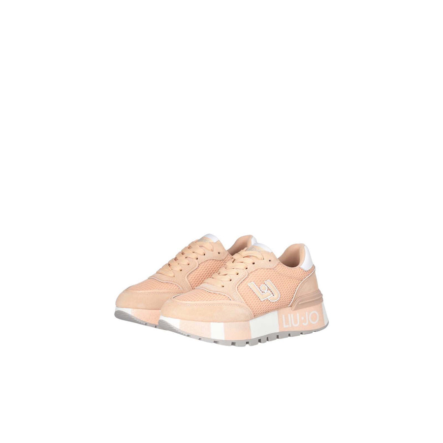 Sneakers donna platform in suede e mesh