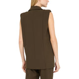 Gilet donna con spalline imbottite