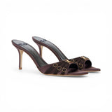 Mules donna in pelle con cinturini