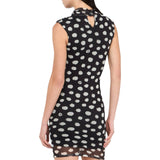 Abito donna corto a pois