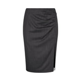 Gonna donna gessata con pizzo