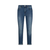 Jeans donna skinny con risvolto