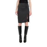 Gonna donna gessata con pizzo