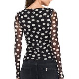 T-shirt donna a pois