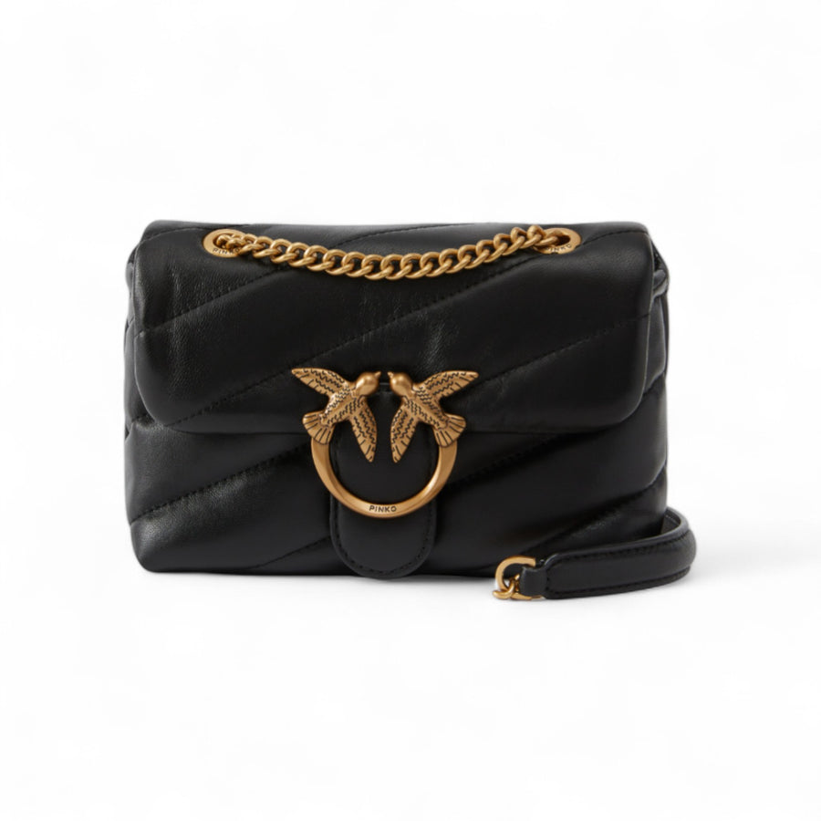 Borsa a tracolla piccola Baby Love Bag Puff in nappa trapuntata