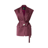 Giacca donna  smanicata in satin