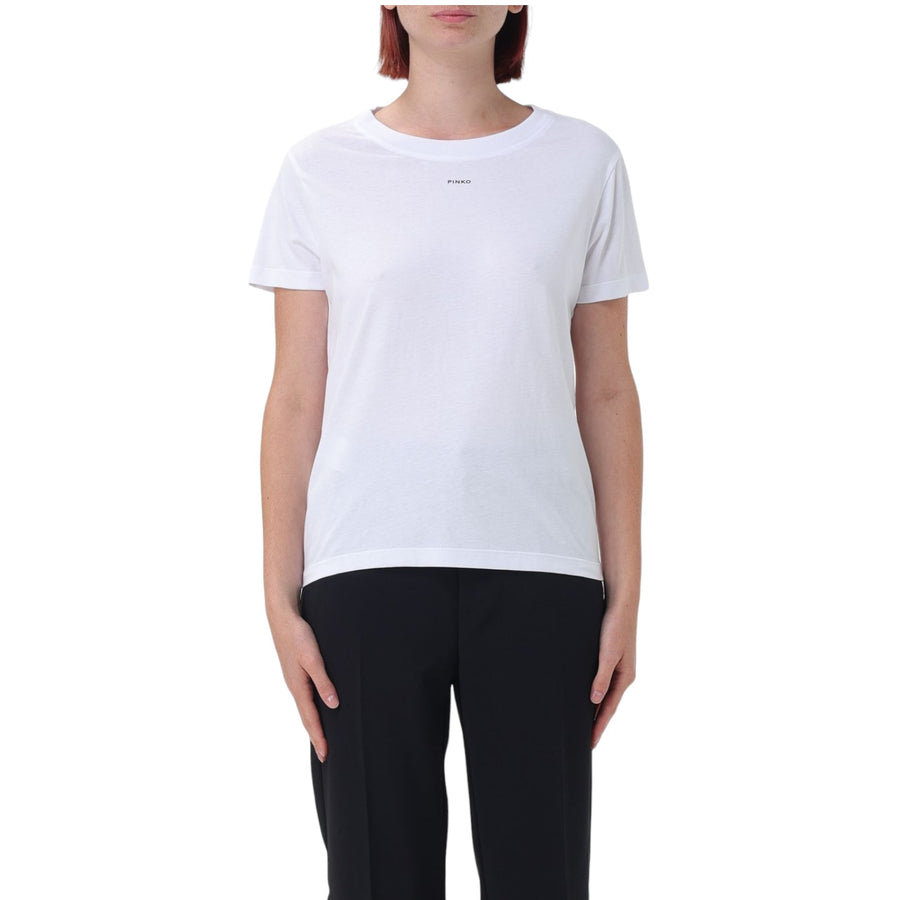 T-shirt donna mini logo PINKO