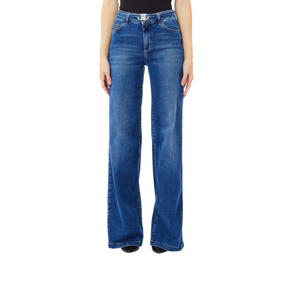 Jeans donna flare con cintura