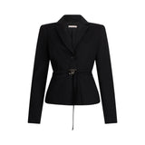 Giacca donna con cintura logata
