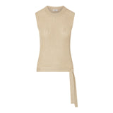 Top donna in maglia con fiocco