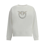 Felpa donna Pinko con logo Love Birds gioiello
