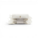 Pochette donna Piume in pelle