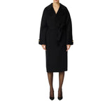 Cappotto donna in panno di misto lana double