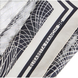 Foulard donna in seta con stampa astratta