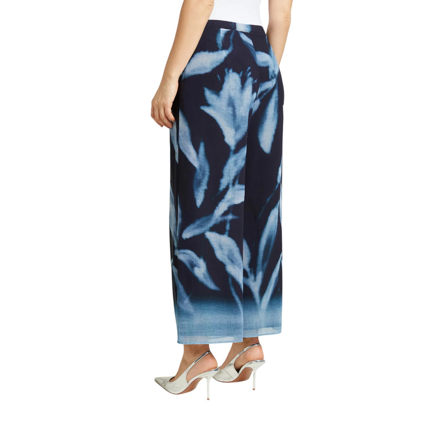 Pantalone donna stampato in georgette