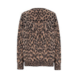 Maglia uomo girocollo in lana leopard