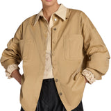 Camicia donna lunga in gabardina