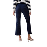Pantaloni donna cropped a vita alta