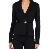 Giacca donna con cintura logata