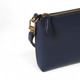 Pochette donna piatta in pelle con logo Love Birds