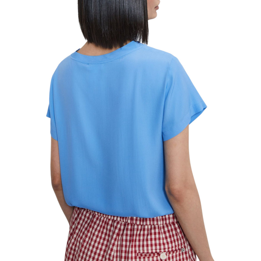 T-shirt donna in misto seta